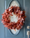 Semi DIY Burgundy Fall Wreath